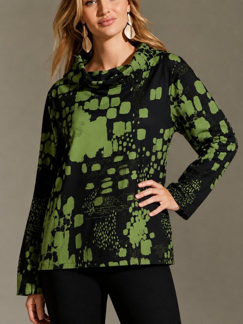 Bryn Walker Etta Organic Cotton Poplin Cowl Neck Long Sleeve Shirt Size XS